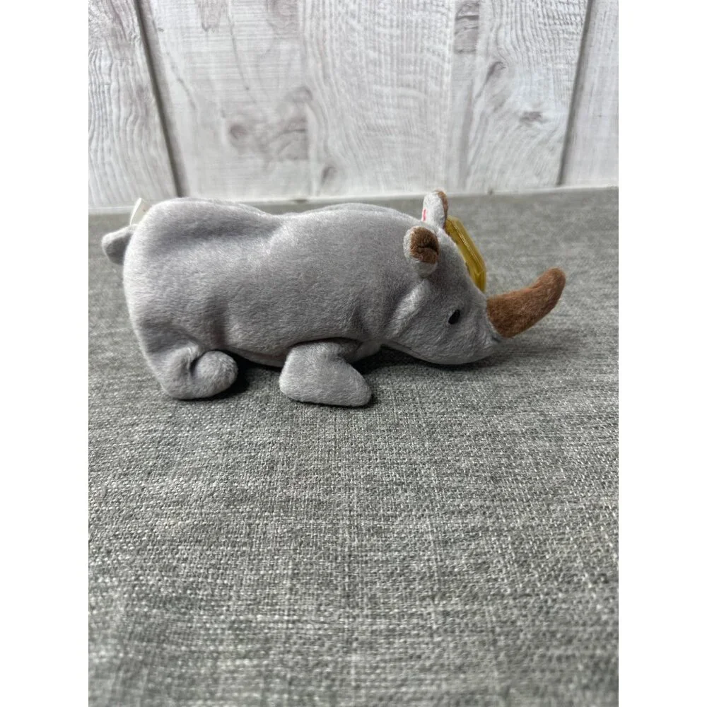Ty Beanie Babies Collection Spike The Rhino Plush Toy